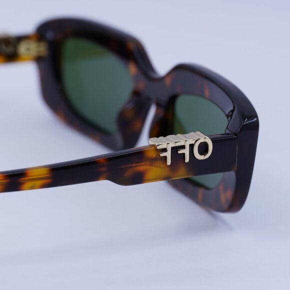 🕶️New Off-White OERI13C RENTON 6055 Sunglasses - Havana Frame, Green Lenses - Picture 5 of 11